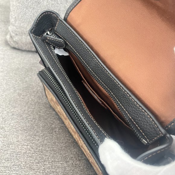 NWT Coach CC032 QBTUP Sullivan Flap Crossbody in Blocked Signature Canvas - Picture 13 of 15